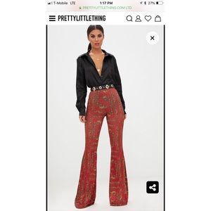 Pretty Little Thing Slinky Printed Pants